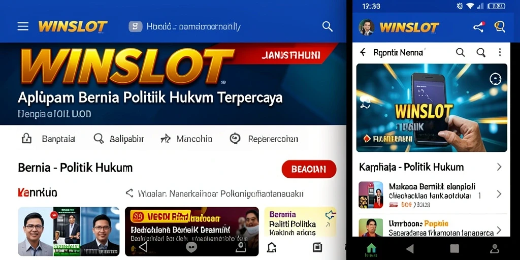 Tampilan antarmuka aplikasi WINSLOT yang informatif dan menarik.